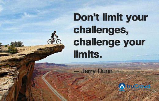 چالشهایت را محدود نکن. محدودیتهایت را به چالش بکش. جری دان